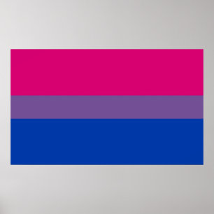 Bisexual Pride Flagga Poster