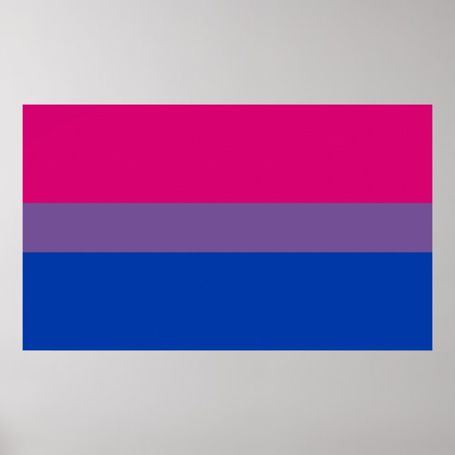 Bisexual Pride Flagga Poster (Framsidan)