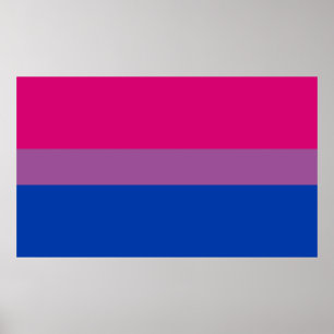 Bisexual Pride Flagga Poster