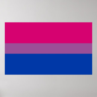 Bisexual Pride Flagga Poster