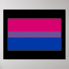 Bisexual Pride Flagga Poster