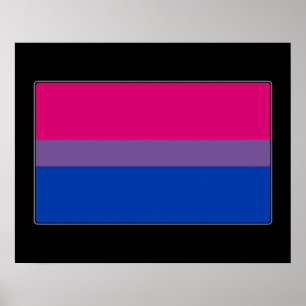 Bisexual Pride Flagga Poster