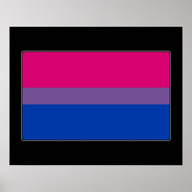 Bisexual Pride Flagga Poster (Framsidan)