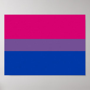 Bisexual Pride Flagga Poster