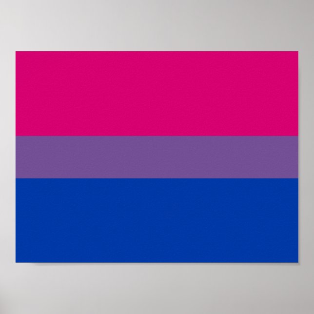 Bisexual Pride Flagga Poster (Framsidan)