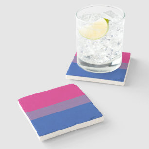 Bisexual Pride Flagga Stenunderlägg