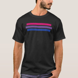 Bisexual Pride Flagga Stripe Bisexuality HGBTQ Bi  T Shirt