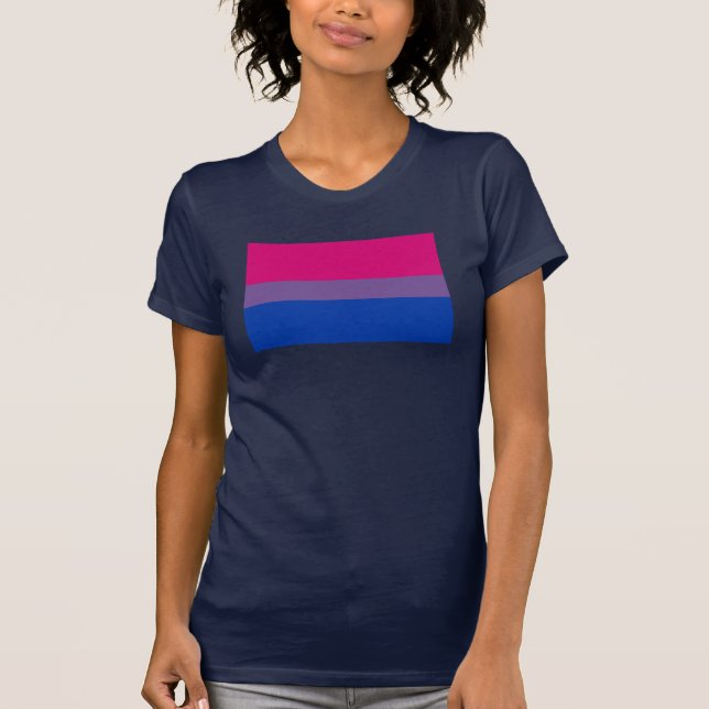 Bisexual Pride Flagga Tee (Framsida)