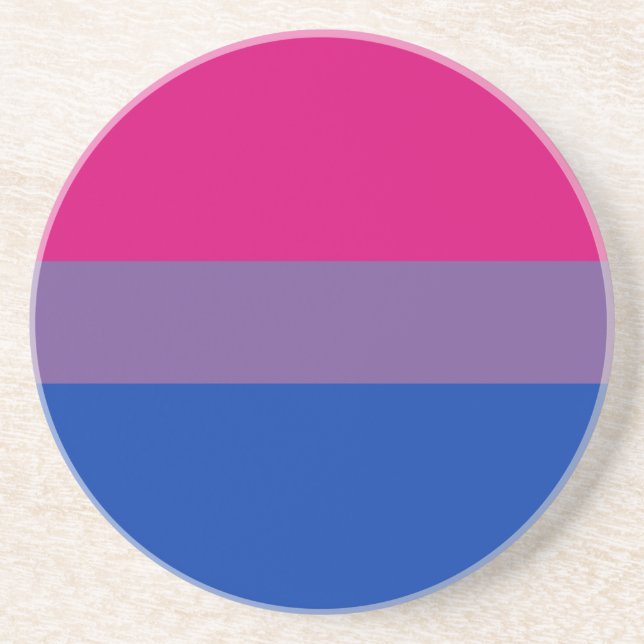 Bisexual Pride Flagga Underlägg (Framsidan)
