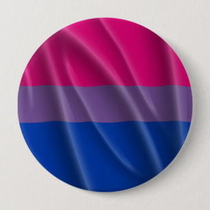 BISEXUAL PRIDE FLAGGA VÅGIGT DESIGN - 2014 PRIDE. KNAPP