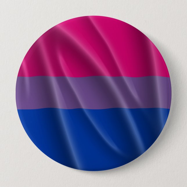 BISEXUAL PRIDE FLAGGA VÅGIGT DESIGN - 2014 PRIDE.p Knapp (Framsida)
