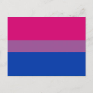 Bisexual Pride Flagga Vykort