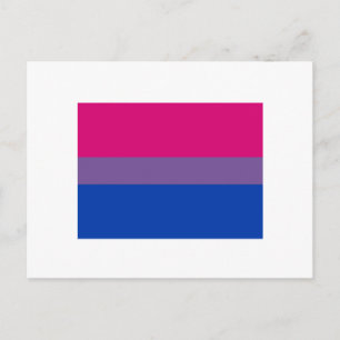 Bisexual Pride Flagga Vykort