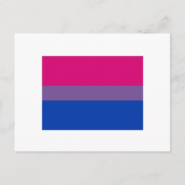 Bisexual Pride Flagga Vykort (Framsida)