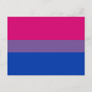 Bisexual Pride Flagga Vykort