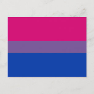 Bisexual Pride Flagga Vykort