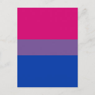 Bisexual Pride Flagga Vykort