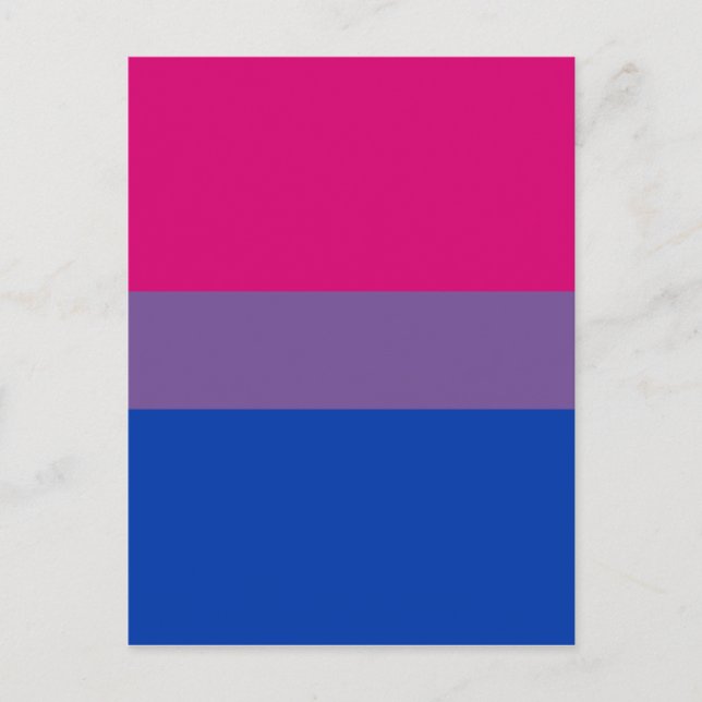 Bisexual Pride Flagga Vykort (Framsida)