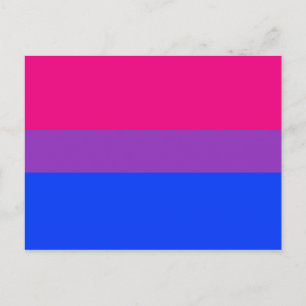 Bisexual Pride Flagga Vykort