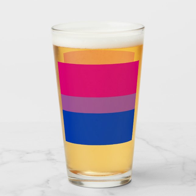 Bisexual Pride! Glaskopp (Framsida fylld)