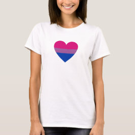 Bisexual Pride Heart T Shirt