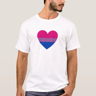 Bisexual Pride Heart T Shirt