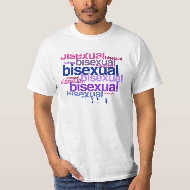 BISEXUAL PRIDE-KLUSTER TEE SHIRT (Framsida)