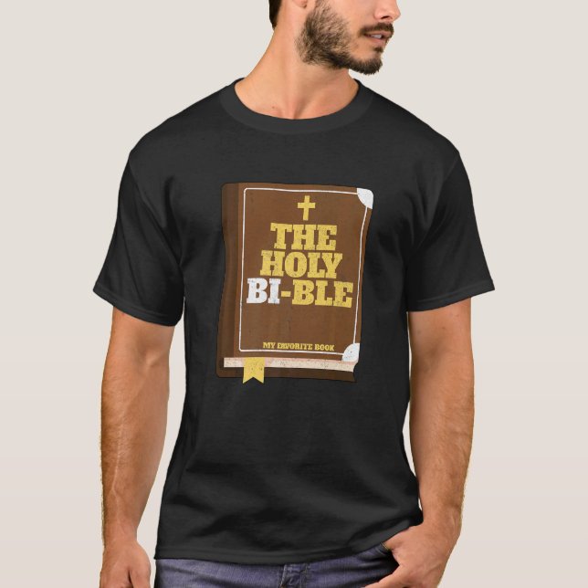 Bisexual Pride lgbt Heligan Bible Queer Nonbinary T Shirt (Framsida)
