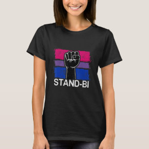 Bisexual Pride LGBT stand Bi Queer Nonbinary T Shirt