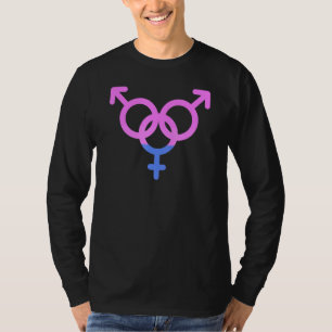 Bisexual Pride Lgbtqia Kärlek Support Bi Manar Kvi T Shirt