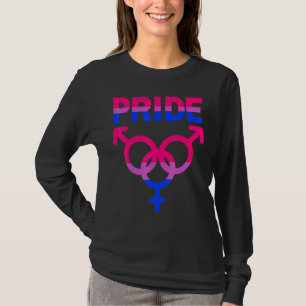 Bisexual Pride Lgbtqia Kärlek Support Manar Women T Shirt