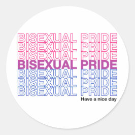Bisexual Pride Runt Klistermärke