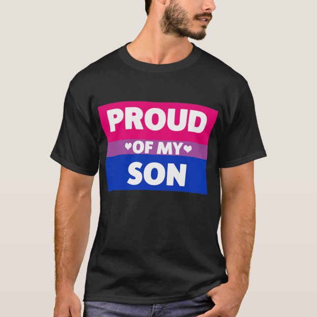 Bisexual Pride stolt över mitt söta hjärta från So T Shirt (Framsida)