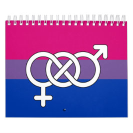 Bisexual Pride Symbol Flagga Kalender
