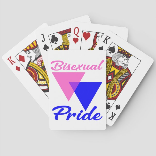 Bisexual Pride Triangles  Casinokort (Baksidan)