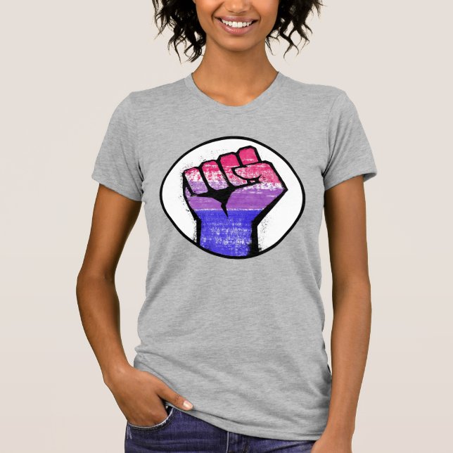 Bisexual-Pridet - första cirkel T Shirt (Framsida)