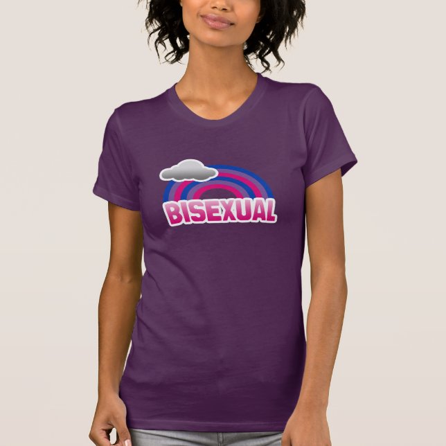 BISEXUAL RAINBOW T SHIRT (Framsida)