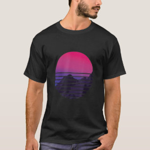 Bisexual Retro Sunset Bi Pride LGBTQ Pridet Månad T Shirt