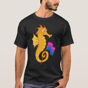 Bisexual Seahorse Bisexuality Bisexual Flagga Lgbt T Shirt
