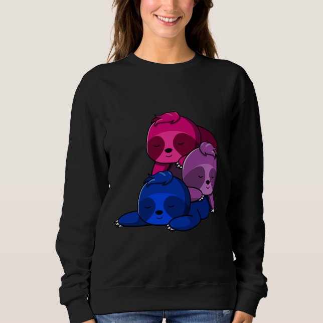 Bisexual Sloth Pile T Shirt (Framsida)