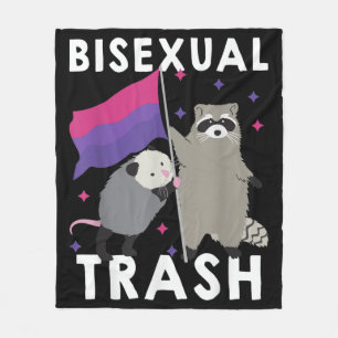 Bisexual Sopor Gay pride Rainbow LGBT Raccoon Fleecefilt