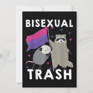 Bisexual Sopor Gay pride Rainbow LGBT Raccoon Inbjudningar