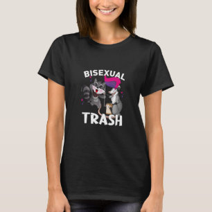 Bisexual Sopor Gay pride Rainbow LGBT Raccoon Poss T Shirt