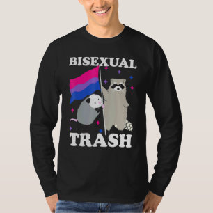 Bisexual Sopor Gay pride Rainbow Lgbt Raccoon Poss T Shirt