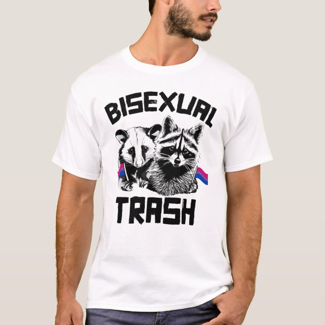 Bisexual Sopor Raccoon och Possum T Shirt (Framsida)