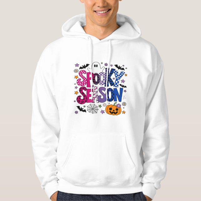 Bisexual Spooky Season Halloween Hoodie (Framsida)