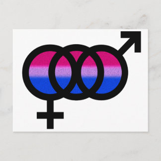 Bisexual Symbol Vykort