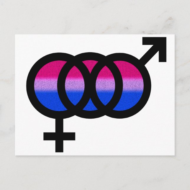 Bisexual Symbol Vykort (Framsida)