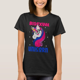Bisexual Unicorn Bi Flagga Bisexuality Pride Lgbt T Shirt