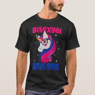 Bisexual Unicorn Bi Flagga Bisexuality Pride Lgbt T Shirt